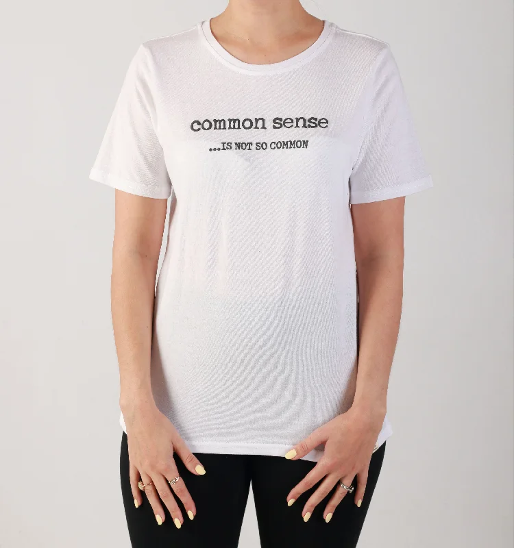 "COMMON SENSE" -TEE- WHITE