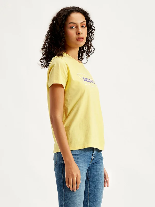 Women's Brand Logo Regular Fit T-Shirt