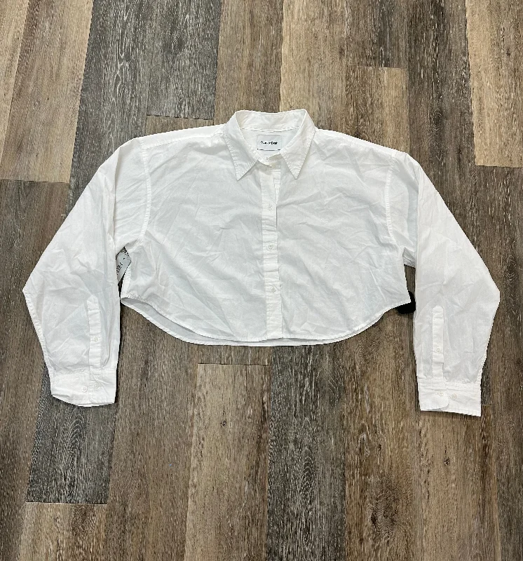 Blouse Long Sleeve By Sunday Best In White, Size: L