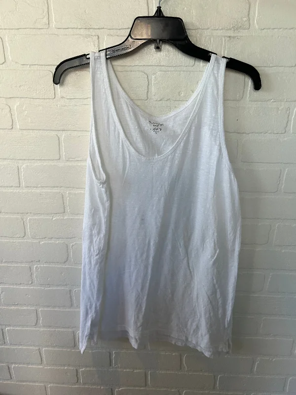 Top Sleeveless Basic By Loft In White, Size: L