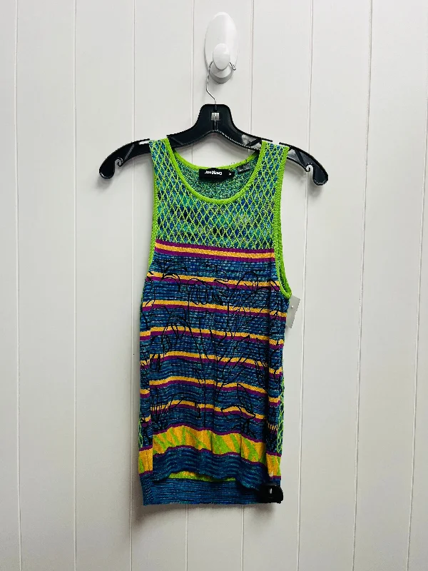 Top Sleeveless By Desigual In Green, Size: Xl