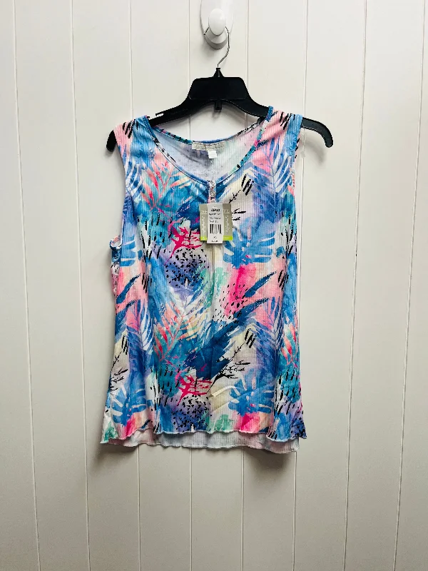 Top Sleeveless By juniper and lime In Blue & Purple, Size: Xl