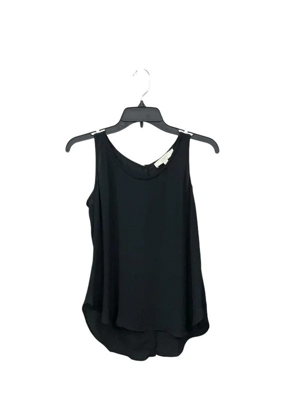 Top Sleeveless By Loft In Black, Size: S