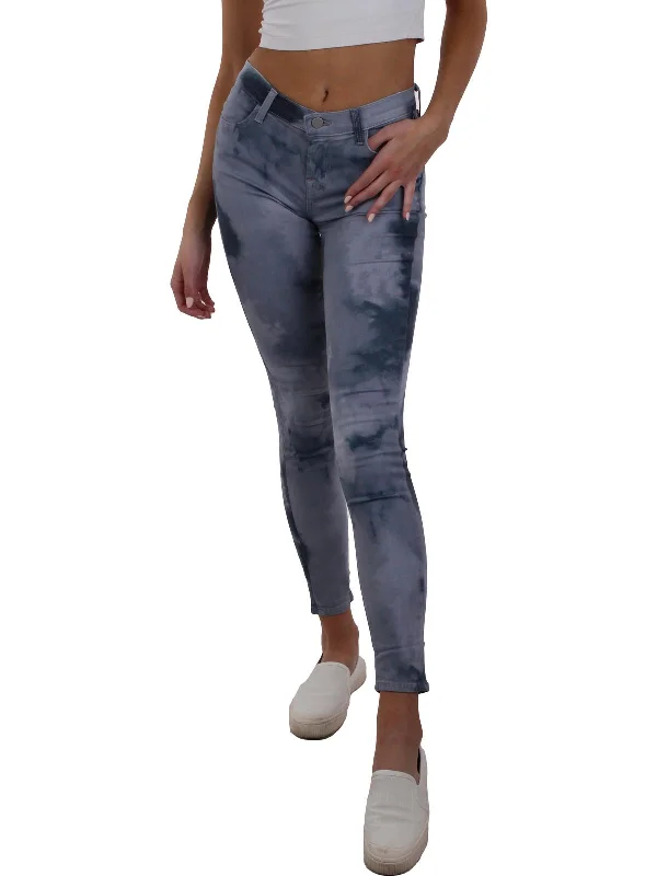 620 Womens Denim Tie-Dye Skinny Jeans