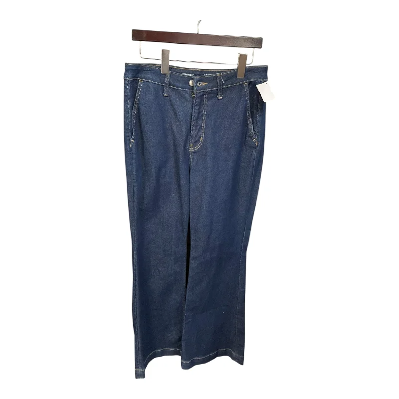 Jeans Flared By Old Navy In Blue Denim, Size: 12