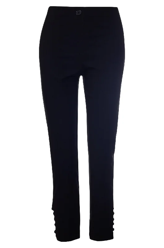 Pull on Micro Stretch Capri Pants | Black | 2165A1