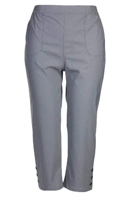 Micro Stretch Mid Calf Pants | GRAPHITE | 2143A1