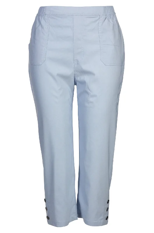 Micro Stretch Mid Calf Pants | ICE BLUE | 2143A1