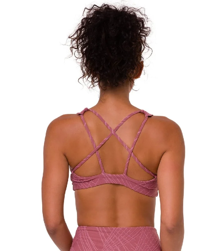 Onzie Mudra Yoga Sports Bra Ash Rose Selenite