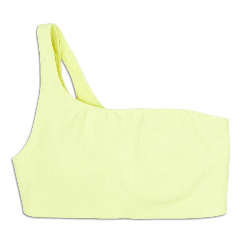 Ribbed Asymmetrical Yoga Bra - Resale