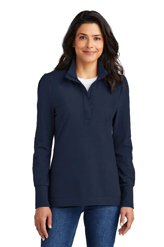 Port Authority Womens Fairway 1/4 Zip Sweatshirt - River Navy Blue