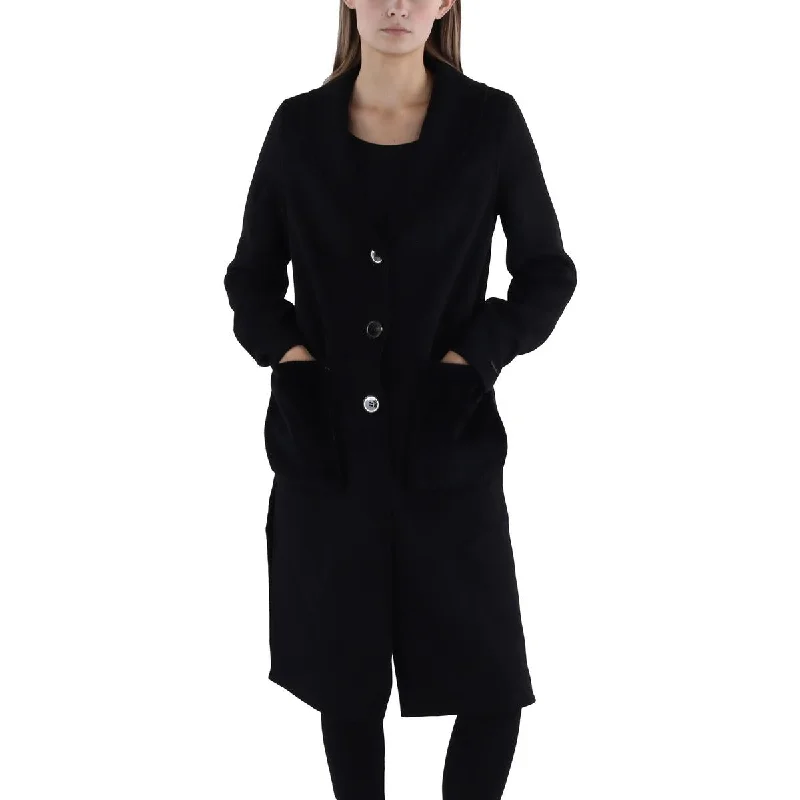 Tahari Womens Wool Blend Long Wool Coat